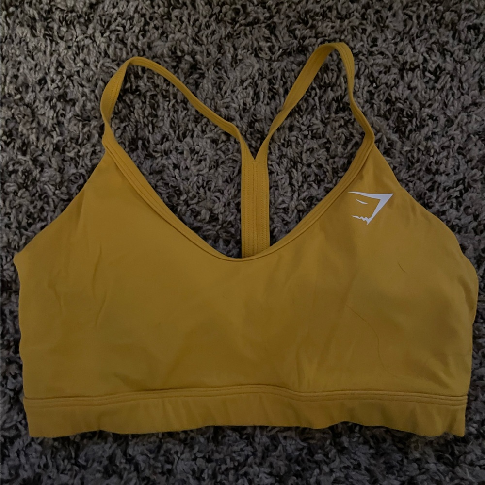 Yellow Gymshark Sports Bra